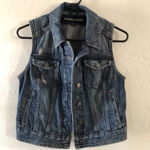 Express Denim Vest Size M